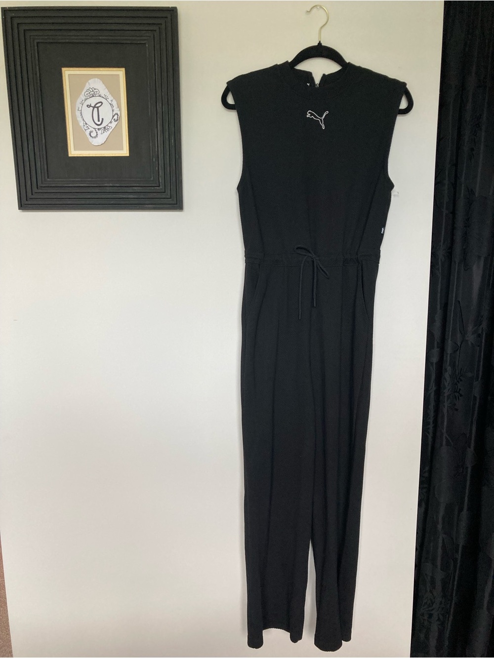 Puma Women's Black Sleeveless Jumpsuit